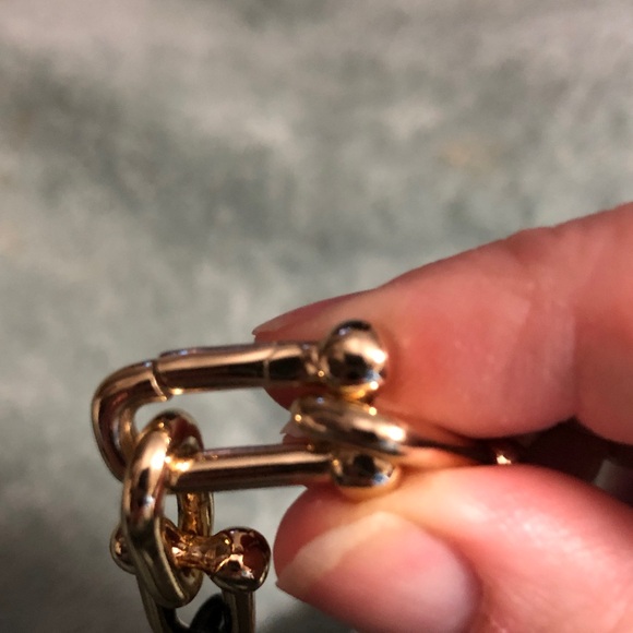 Stella & Dot Gold and Tortoise Teal Link Bracelet - Picture 5 of 5